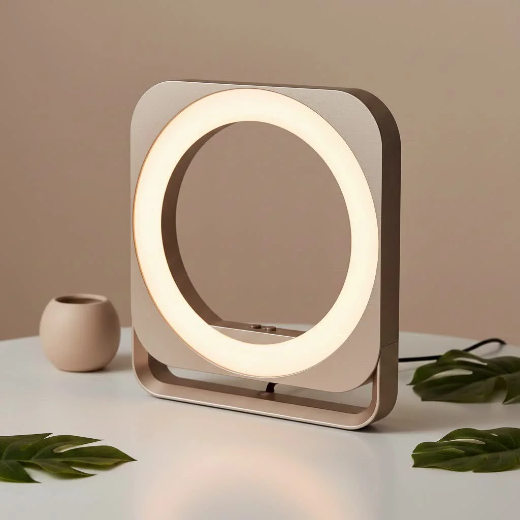 Ring Video Doorbell with a glowing light